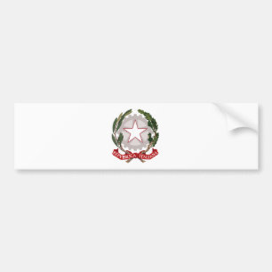 Italy coat of arms bumper sticker