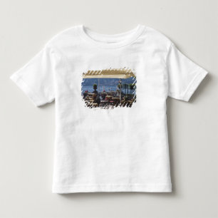 Italy, Como Province, Bellagio. Lakeside cafe. Toddler T-shirt