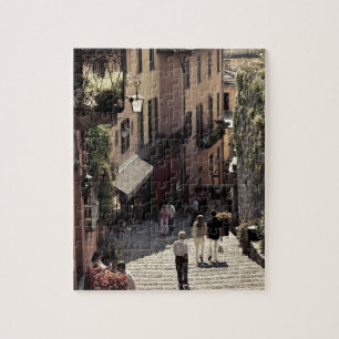 Italy, Como Province, Bellagio. Salita 2 Jigsaw Puzzle