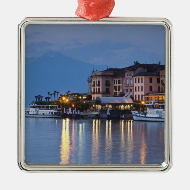 Italy, Como Province, Bellagio. Town view, Metal Ornament (Front)