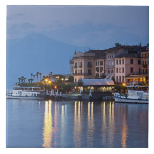 Italy, Como Province, Bellagio. Town view, Tile