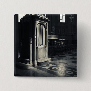 Italy, Como Province, Como. Como Cathedral, 2 Inch Square Button