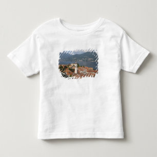 Italy, Como Province, Menaggio. Town view and Toddler T-shirt