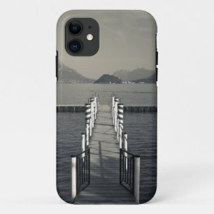 Italy, Como Province, Tremezzo. Lake pier. iPhone 11 Case
