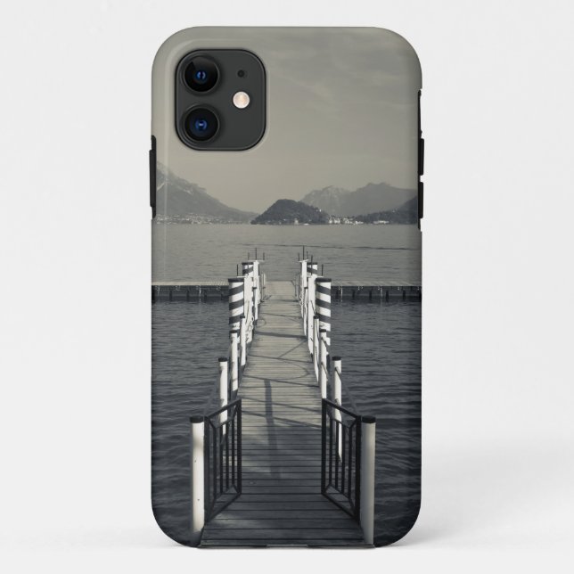 Italy, Como Province, Tremezzo. Lake pier. Case-Mate iPhone Case (Back)