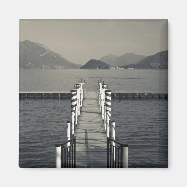Italy, Como Province, Tremezzo. Lake pier. Magnet (Front)