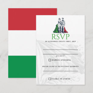 Italy Couple RSVP Card