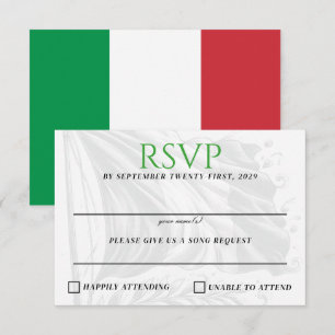 Italy Couple RSVP Card