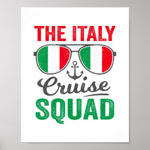 Italy Cruise Squad 2025 Italian Vacation Matching  Poster