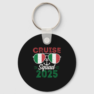 Italy Cruise Squad 2025 Matching Vacation Family C Keychain
