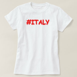 "#ITALY" Cute Design. Buy Now T-Shirt