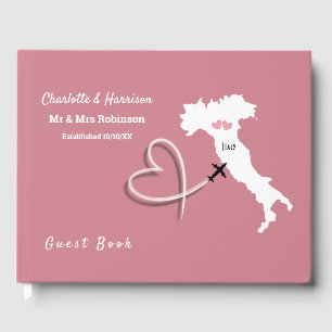 Italy Destination Wedding Guest Book