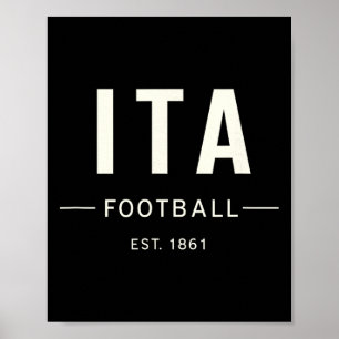 Italy Est. 1861 Soccer Heritage Supporter Tee Poster