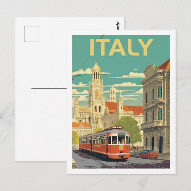 Italy Famous Vintage Travel Place Postcard (Front/Back)