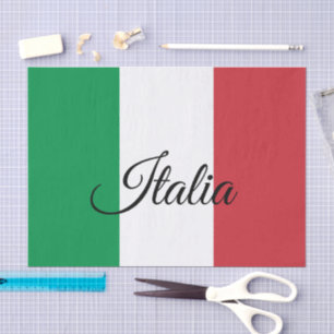 Italy fashion decor, Italian Flag tissue paper