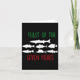 Italy Feast Of The Seven Fishes Italian Christmas Card