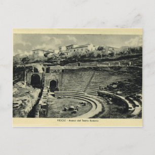 Italy, Fiesole, Rpman Theatre Postcard