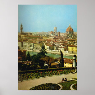 Italy, Firenze, Panorama of the city Poster