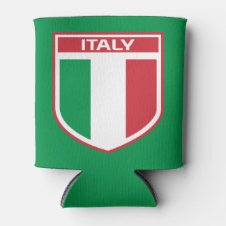 Italy Flag/Badge Can Cooler