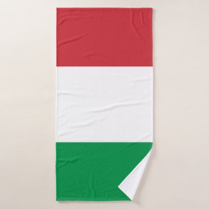 Italy flag bath towel