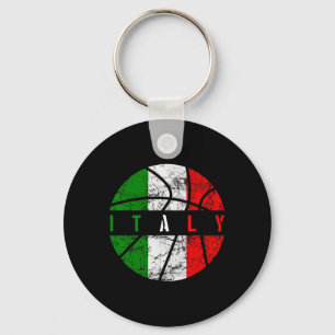 Italy Flag Bysketbyll Italian Team Fan Lover Keychain
