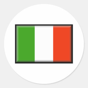 Italy Flag Classic Round Sticker