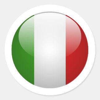 Italy Flag Classic Round Sticker