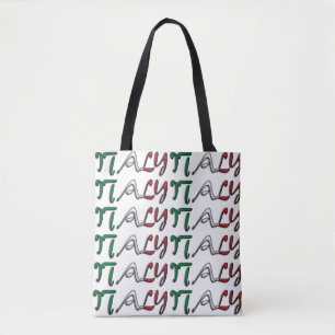 Italy Flag Color Typography European Country Bag