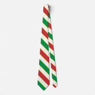 Italy Flag Colours Elegant Patriotic Neck Tie