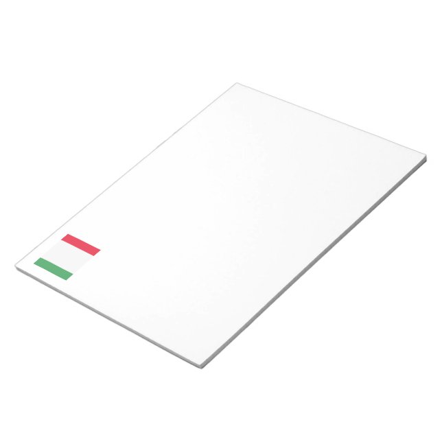 Italy Flag Emblem Notepad (Angled)