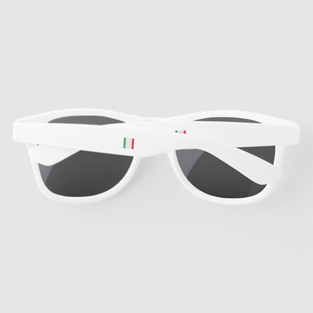 Italy Flag Emblem Sunglasses (Back)
