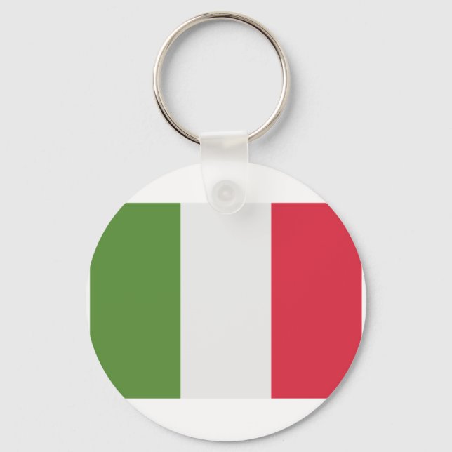 Italy Flag - emoji Twitter Keychain (Front)