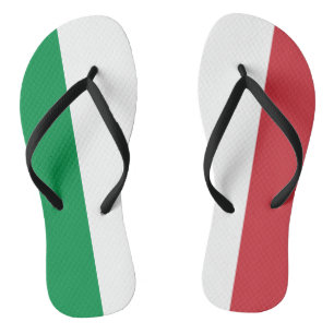 Italy flag flip flops