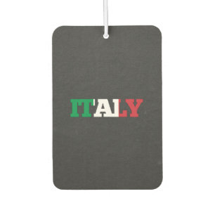 Italy flag font air freshener