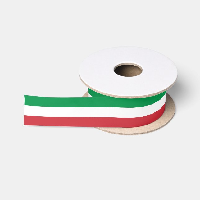 Italy flag gift ribbon for Italian theme party Satin Ribbon (Spool)