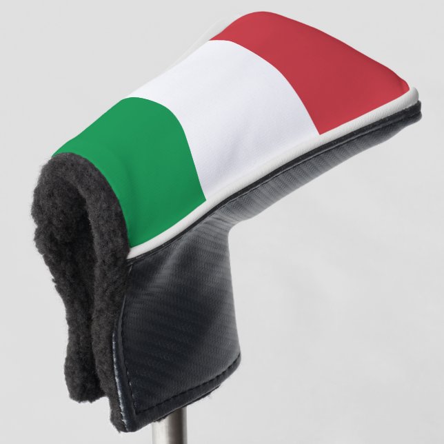 Italy flag golf head cover (3/4 Front)