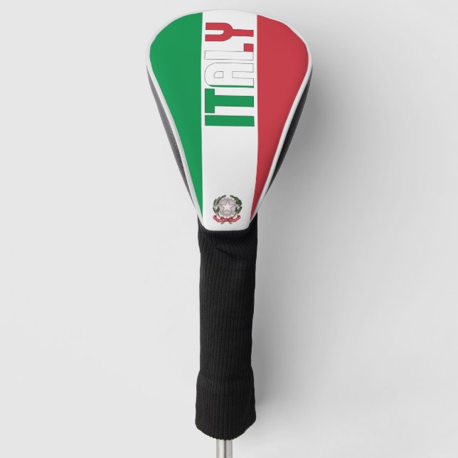 Italy Flag Gorgeous Patriotic Golf Head Cover (Front)