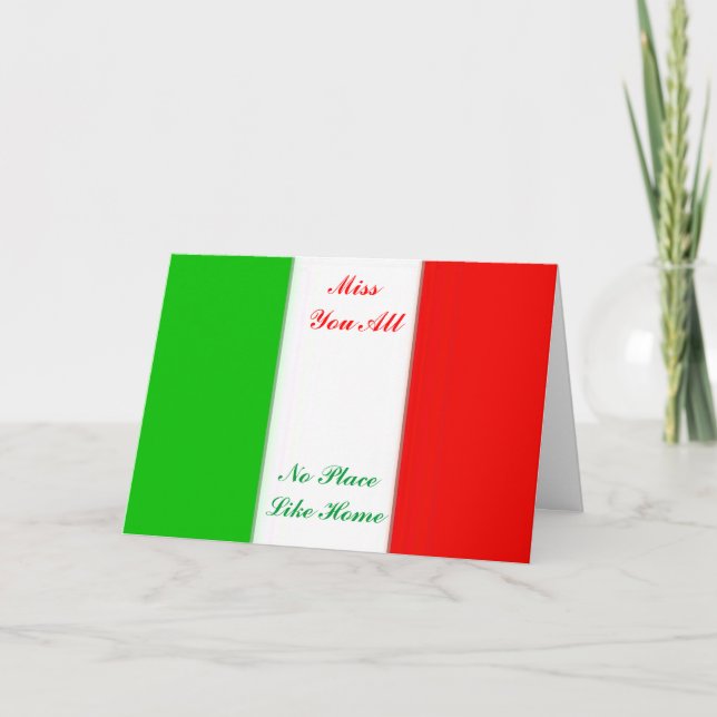 italy flag greeting cards (Front)