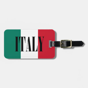 Italy flag Italia Italian Il Tricolore Luggage Tag