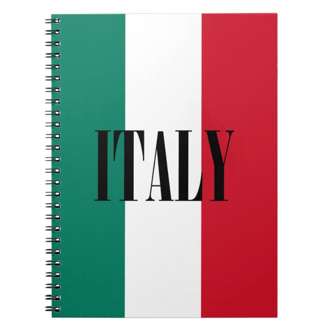 Italy flag Italia Italian Il Tricolore Notebook (Front)