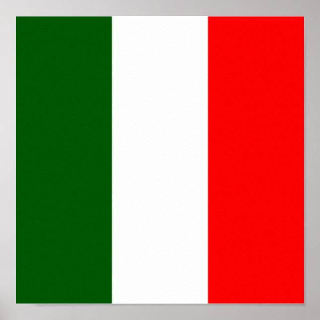 Italy Flag Italian Country Home Ethnicity Homeland Poster (Front)