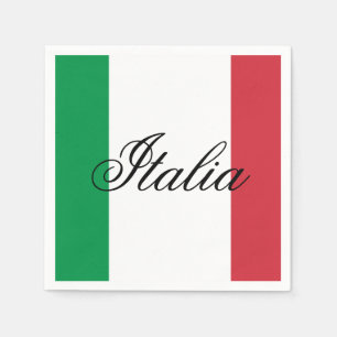 Italy Flag Italian Pride Europe Country Napkin