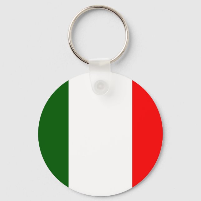 Italy Flag Keychain (Front)