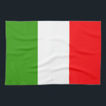 Italy Flag Kitchen Towel<br><div class="desc">Original flag design looks like it was painted on! Commemorate your world travels, celebrate your heritage or show everyone how much you love your home! This image is available on a variety of products. Check out all of our other designs at http://www.zazzle.com/zipperedflags Do you have a request or questions? Contact...</div>