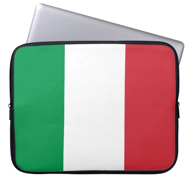 Italy Flag Laptop Sleeve (Front)
