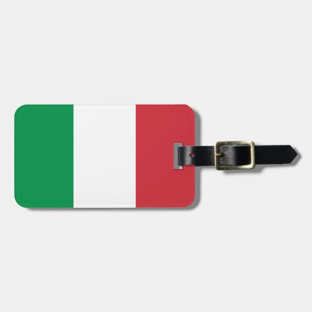 Italy Flag Luggage Tag (Front Horizontal)