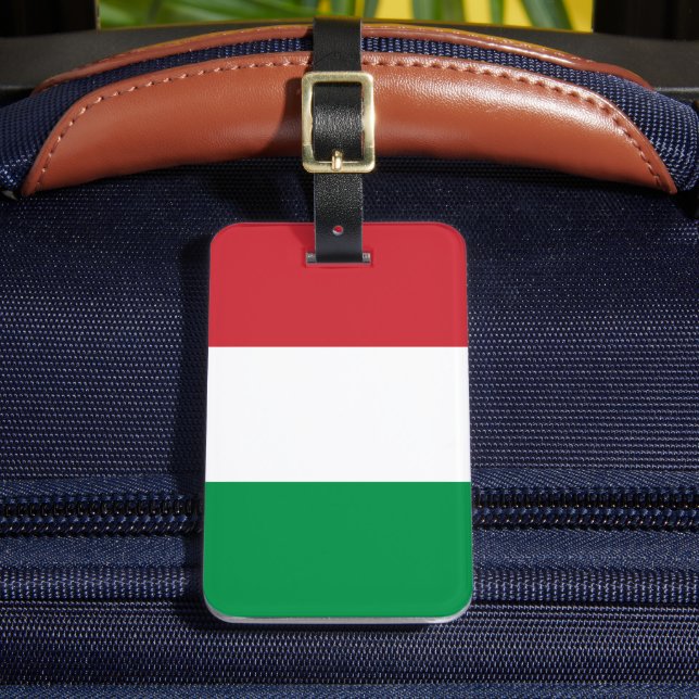 Italy Flag Luggage Tag (Front Insitu 2)