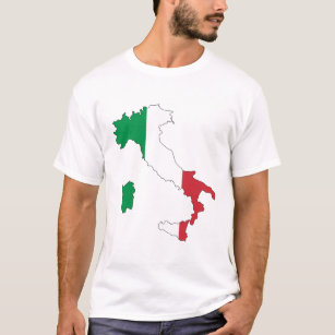 ITALY - FLAG MAP/ROME/CREST/COLORS T-Shirt