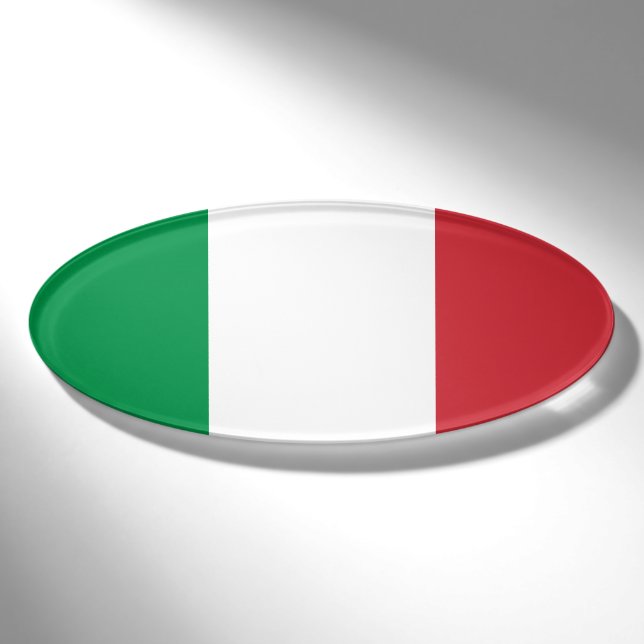 Italy flag name tag (Front)