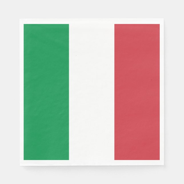Italy Flag Napkin (Front)